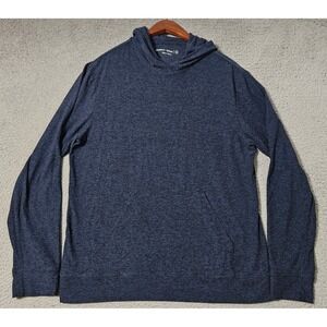 Outdoor‎ Voices Mens Blue Heather Gym Workout Performance Pullover Hoodie Medium